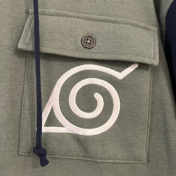 Naruto Shippuden Kakashi Hatake Zip Hoodie Sweatshirt Uzumaki Clan Large - Picture 13 of 14